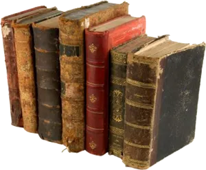 Antique Books Collection PNG image