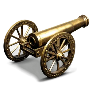 Antique Brass Cannon Png Rll4 PNG image