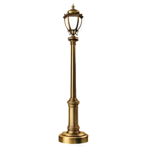 Antique Brass Light Post Png Eew PNG image