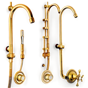 Antique Brass Shower Fixtures PNG Quk49 PNG