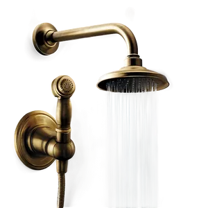 Antique Brass Shower Fixtures Png Snk34 PNG image