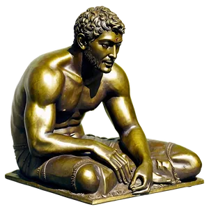 Antique Bronze Statue Png 06252024 PNG image