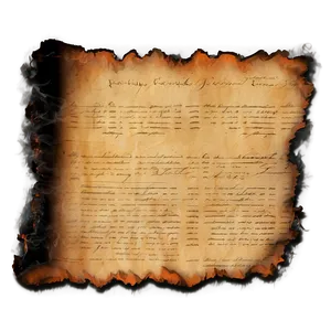 Antique Burned Paper Png Hse92 PNG image