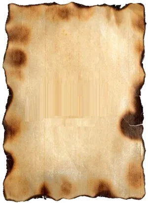 Antique Burnt Paper Texture PNG image