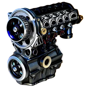 Antique Car Engine Component Png 5 PNG image