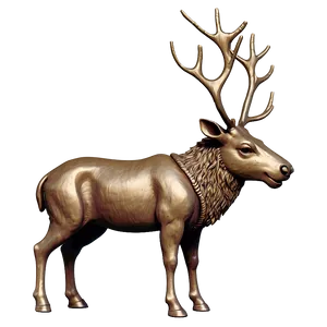 Antique Christmas Reindeer PNG Dtq60 PNG