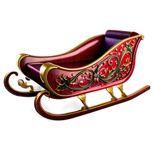 Antique Christmas Sleigh Png 10 PNG image