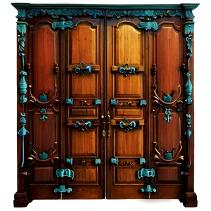 Antique Closet Door Png 06282024 PNG image