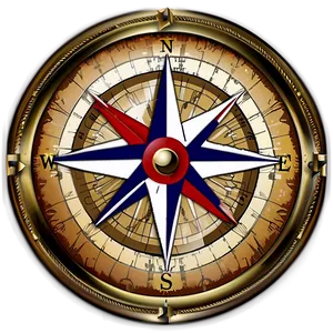 Antique Compass Rose Png 3 PNG image