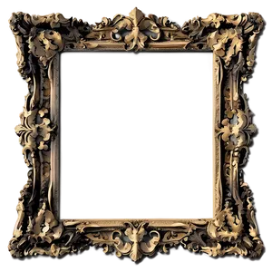Antique Decorative Frame PNG 06292024