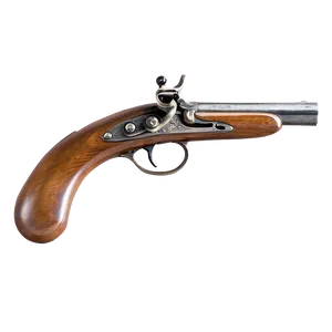 "antique Flintlock Pistol PNG: Historical Piece" Bwc