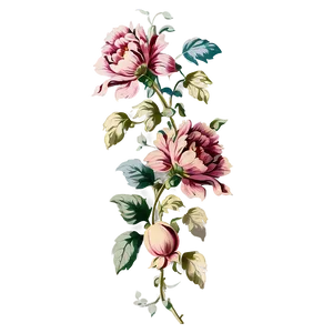 Antique Flower Garland PNG 59 PNG