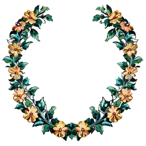 Antique Flower Garland PNG 90 PNG