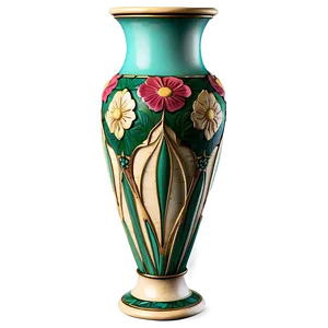 Antique Flower Vase Design Png 06122024 PNG image