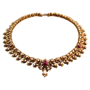 Antique Gold Necklace PNG Ors