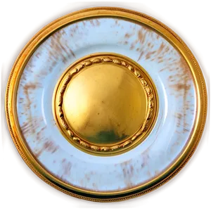 Antique Gold Plate Png 77 PNG image