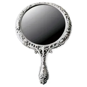 Antique Hand Mirror Png 06212024 PNG image