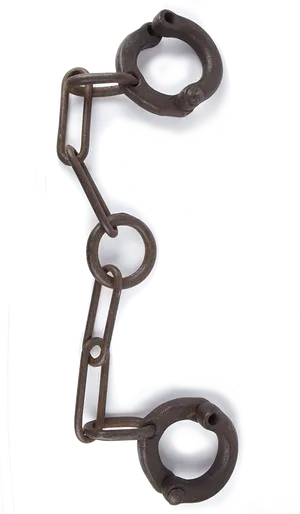 Antique Handcuffs Isolated PNG