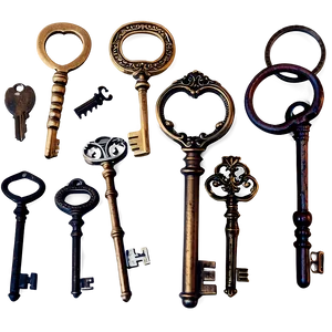 Antique Keys Png 10 PNG image
