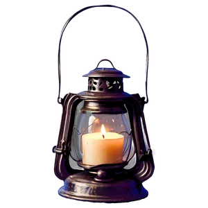 Antique Lantern Candle PNG 05242024