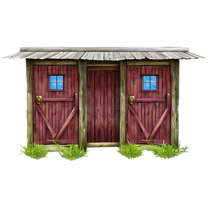 Antique Outhouse Sketch Png 06262024 PNG image