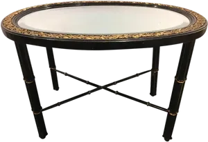 Antique Oval Table Clipart PNG