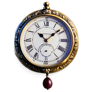Antique Pendulum Watch PNG Tmh77 PNG