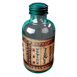 Antique Pill Bottle PNG Wuk2 PNG