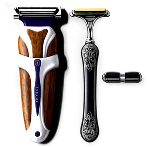 Antique Razor Collection PNG Lft PNG