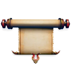 Antique Scroll Paper Png Vfd61 PNG image