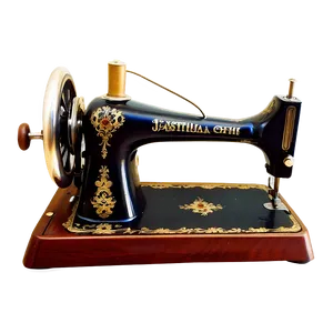 Antique Sewing Machine PNG 14