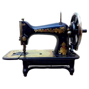 Antique Sewing Machine PNG Jpt
