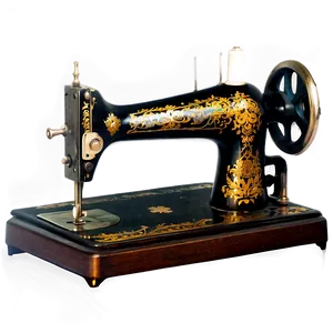 Antique Sewing Machine PNG Yye