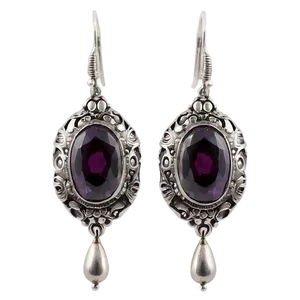 Antique Silver Earring PNG 05252024 PNG