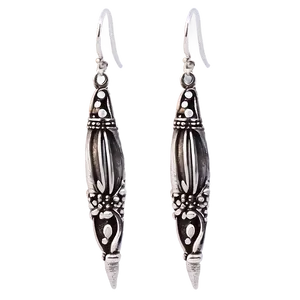 Antique Silver Earring PNG 05252024 PNG