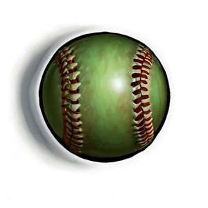 Antique Softball Drawing Png 06292024 PNG image