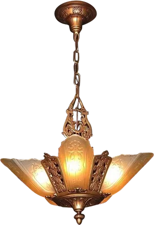 Antique Style Ceiling Light Fixture PNG image