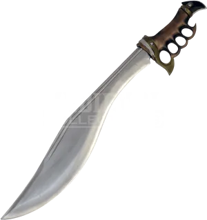 Antique Style Curved Dagger PNG image