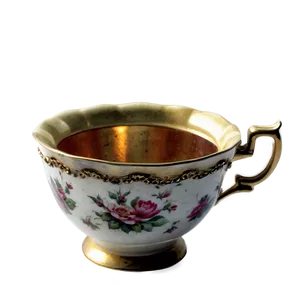 Antique Tea Cup Treasure PNG 05252024