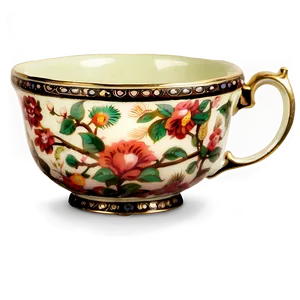 Antique Tea Cup Treasure PNG Axt75
