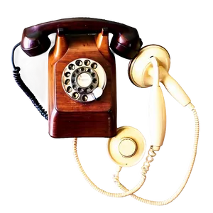 Antique Wall Telephone PNG 05252024