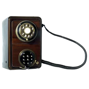 Antique Wall Telephone PNG Hrp37 PNG