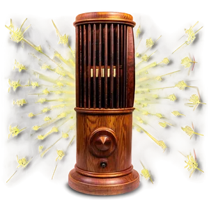 Antique Wood Radio PNG Mah57 PNG