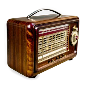 Antique Wood Radio PNG Wxk PNG