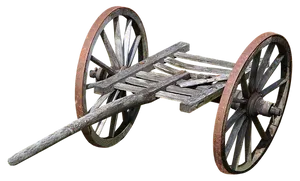 Antique Wooden Cart Wheels