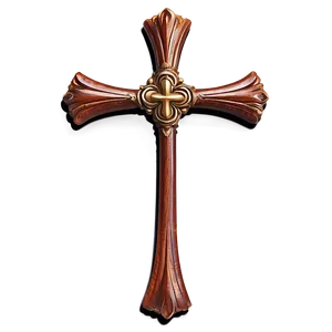 Antique Wooden Cross PNG 53