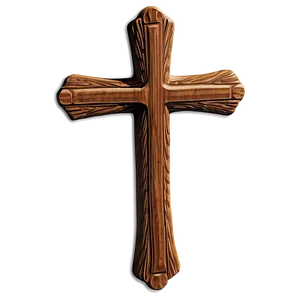 Antique Wooden Cross PNG Mpd