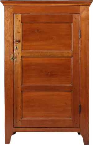 Antique Wooden Cupboard Closed PNG image