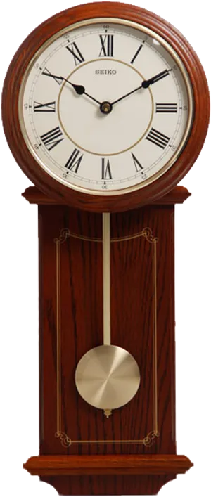 Antique Wooden Pendulum Clock