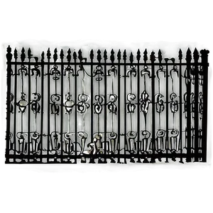 Antique Wrought Iron Fence PNG 62 PNG